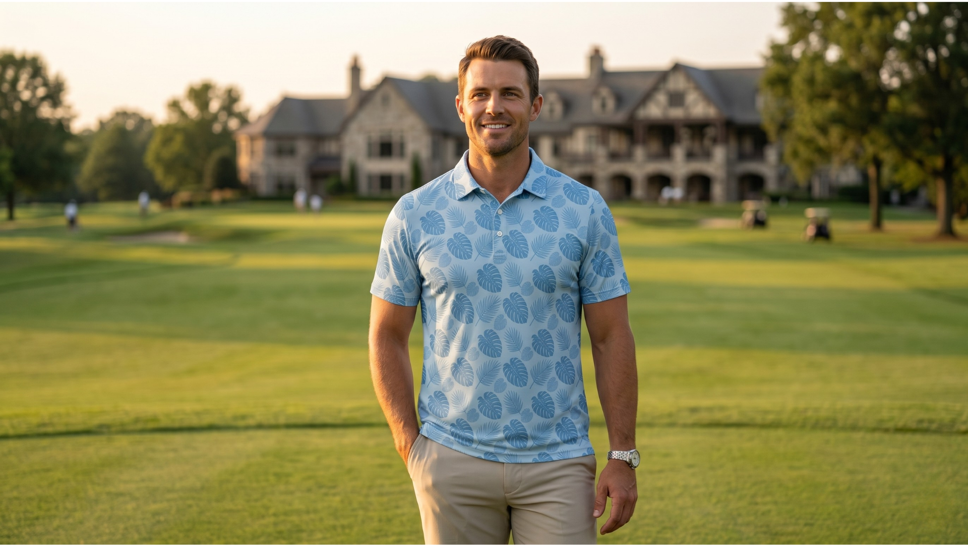 Enso Golf Koi Collection Monstera Ocean